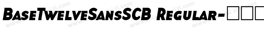 BaseTwelveSansSCB Regular字体转换